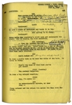 Moe Howard's 27pp. Script Dated May 1950 for The Three Stooges Film ''Merry Mavericks'' -- With 3 Additional Pages of Script Revisions Annotated by Moe -- Very Good Plus Condition